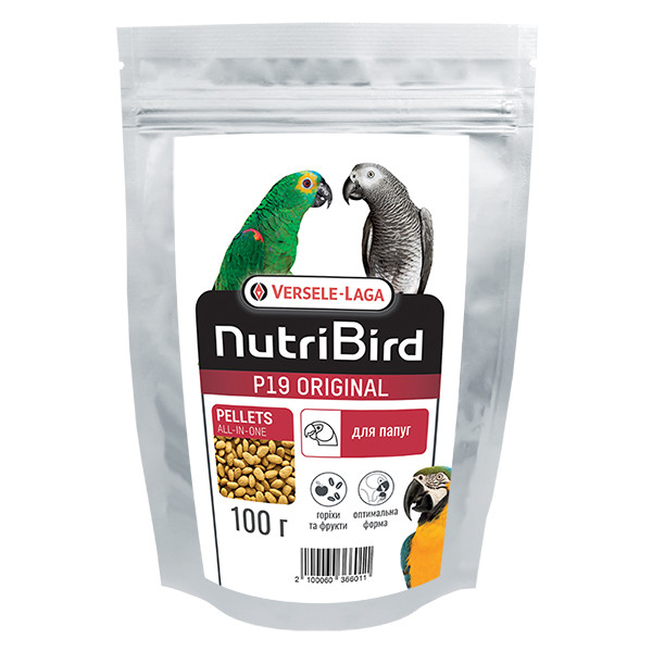 Versele-Laga NutriBird P19 Original Breeding ВЕРСЕЛЕ-ЛАГА НУТРІБЕРД P19 ОРІДЖИНАЛ РОЗВЕДЕННЯ корм для великих папуг, фото 1