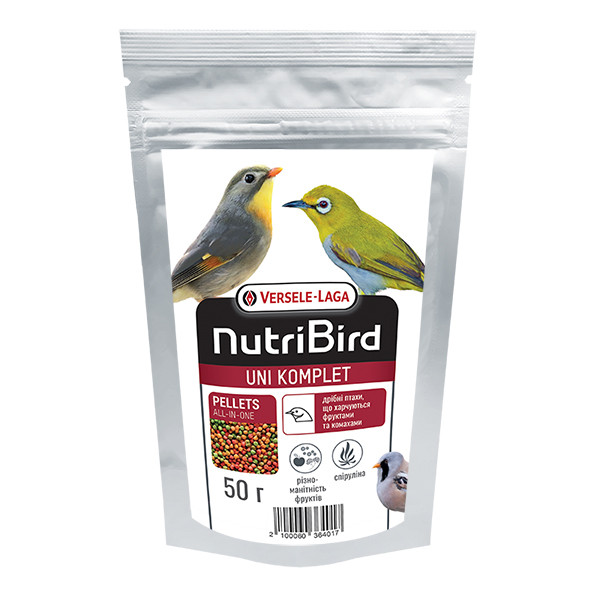 Versele-Laga NutriBird Uni Komplet ВЕРСЕЛЕ-ЛАГА НУТРІБЕРД УНІ КОМПЛІТ повнораціонний екструдований корм для фрукто- та комахоїдних, фото 1
