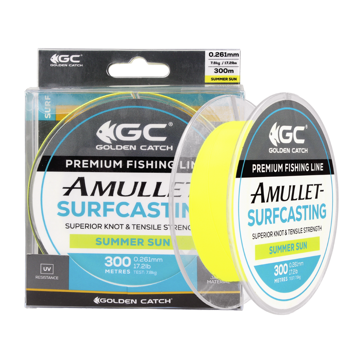 Волосінь GC Amullet Surfcasting 300м Summer Sun 0.286мм, фото 1