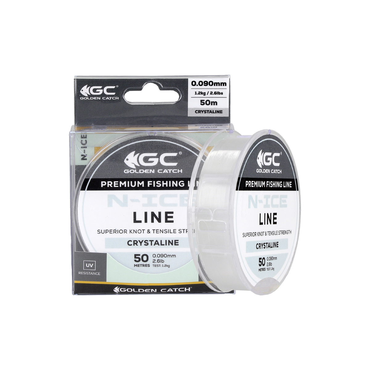 Волосінь GC N-Ice 50м Crystaline 0.074мм, фото 1