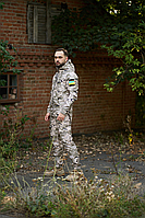 Чоловічий костюм світлий піксель, легкий демісезонний комплект військової форми, куртка та штани з ріп-стопу