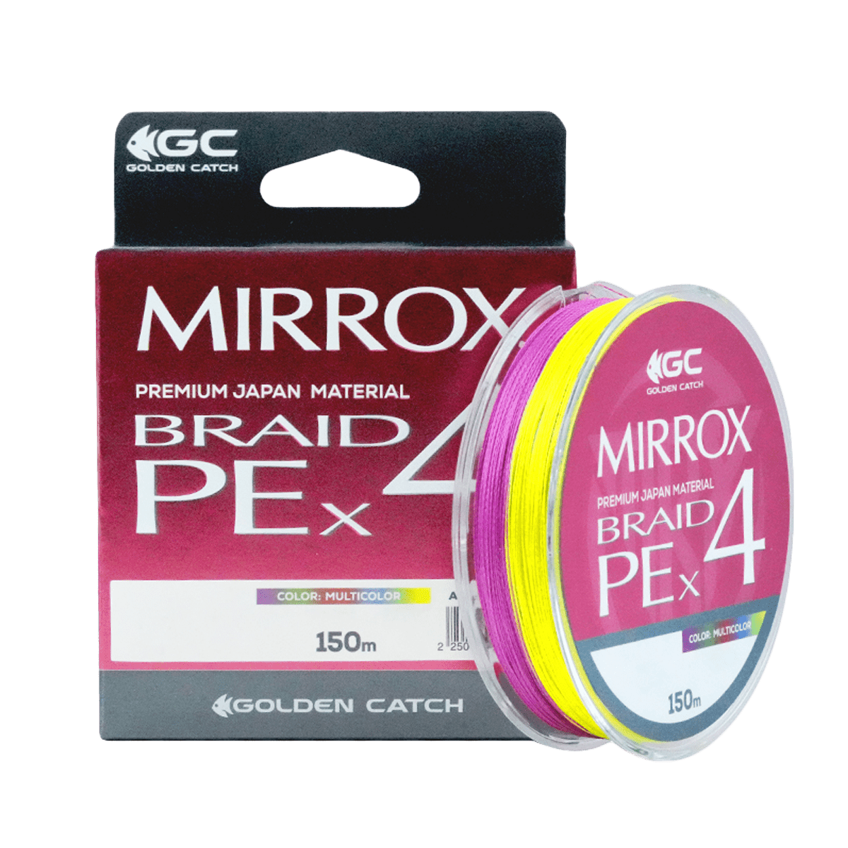 Шнур GC Mirrox PE X4 150м Multicolor #0.6, фото 1