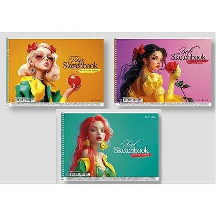 Альбом А4 30арк Star для малювання спіраль 417 (9 шт. в упаковці), фото 1