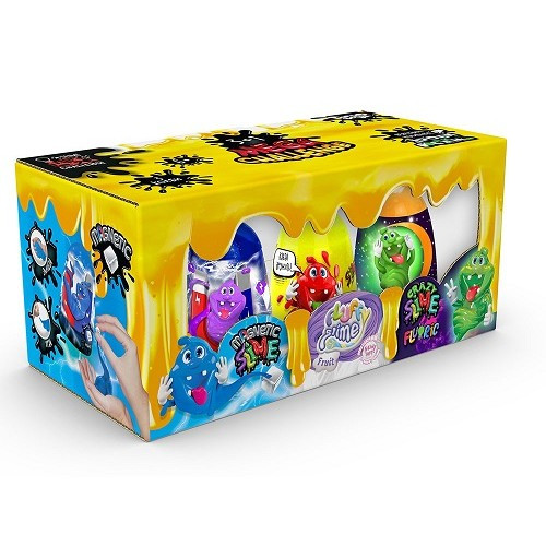 Антистрес-лизун своїми руками 3 в 1 Magnetic Slime Fluffy Slime Crazy Slime Fluoric