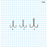 Гачок потрійний Hayabusa Treble Hook TBL930BN №08 (6шт), фото 2