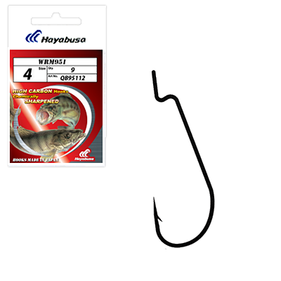 Гачок Hayabusa Narrow Gap Offset WRM262BM №1/0(8шт), фото 1