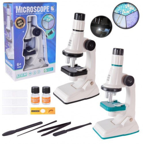 Мікроскоп SD661 2 кольори скло пробірки пінцет в коробці 26*9*16.5см