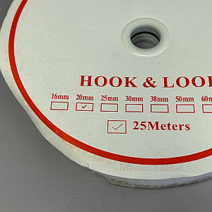 SALE - М'ЯКА ЧАСТИНА - Застібка-липучка 2 см Біла