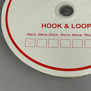 SALE - ЧАСТИНА ГАЧКИ - Липучка для шиття 1,6 см біла