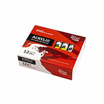 Набір акрилових фарб 12 кольорів по 20 мл Rosa Studio, 9074769