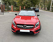 Передняя решетка радиатора AMG Silver (2014-2016) для Mercedes GLA X156