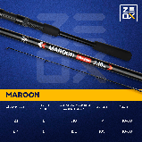 Вудилище спінінгове ZEOX Maroon 2.10м 10-30г, фото 10