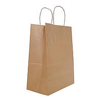 Пакет паперовий з ручками 190*110*280 мм бурий (10 шт.)