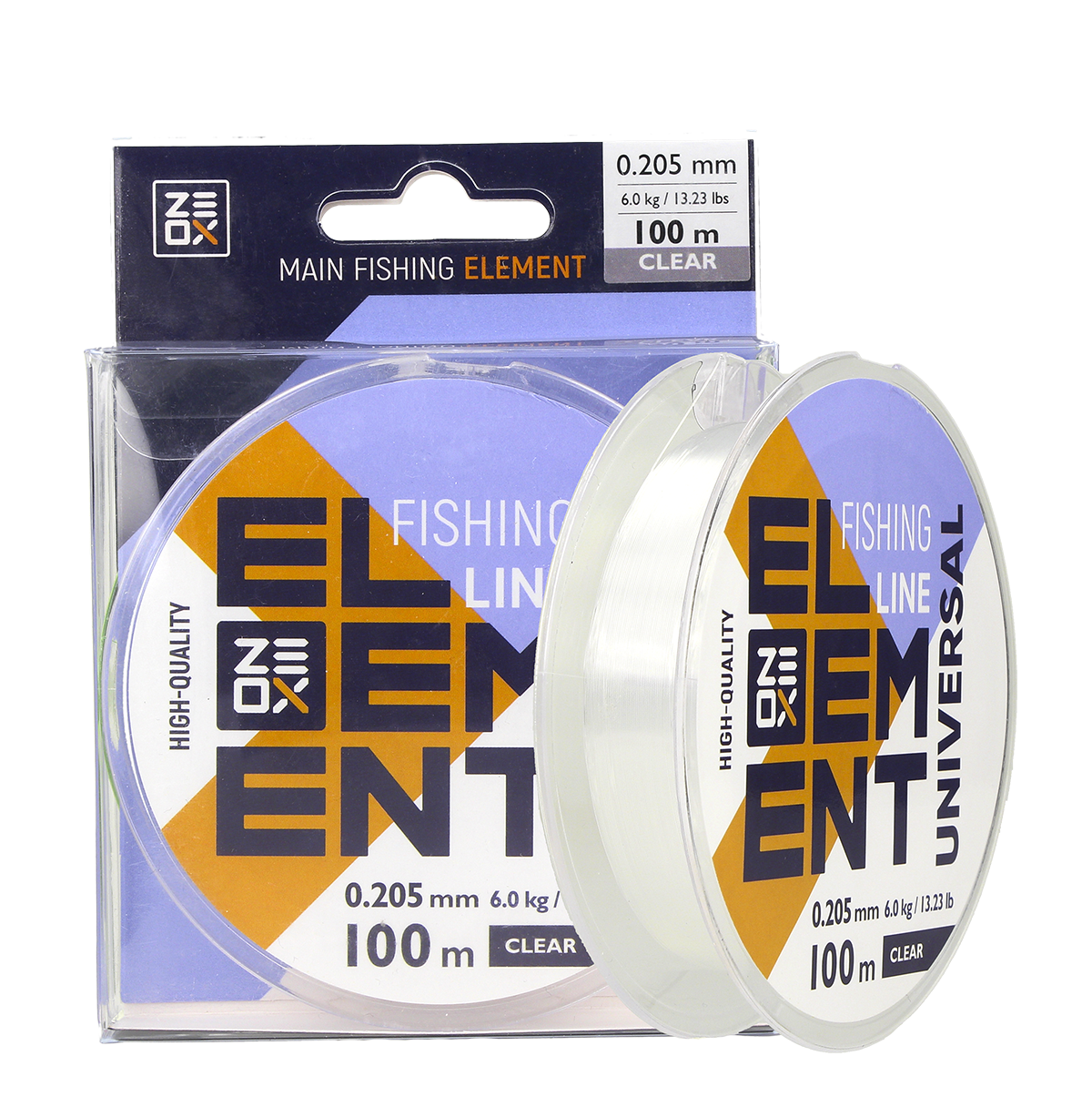 Волосінь ZEOX Element Universal Line 100м Clear 0.505мм, фото 1