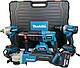 Набір Makita 4в1 36V перфоратор DHR 202, болгарка DGA 504, шурупокрут DTW 485, гайковерт DTW 301 - фото 5 - id-p2734845008