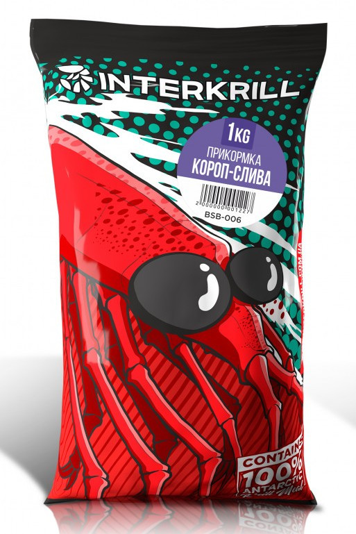 Прикормка INTERKRILL Короп-Слива 1кг, фото 1