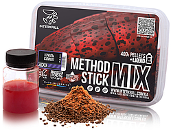 Пеллетс Interkrill Method/Stick Mix 100% Криль-Слива 400 г + 50ml Ликвид