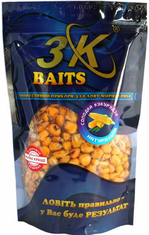 Солодка кукурудза (натуральна) 3KBaits, 400г (натуральна), 400г Кукурудза 3кбейтс, фото 1