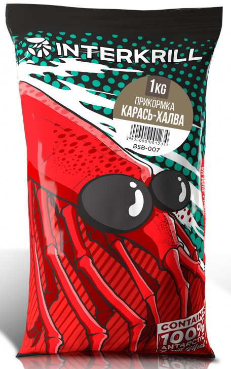 Прикормка INTERKRILL Карась-Халва 1кг, фото 1