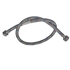 Гнучкий шланг для підключення води Гайка 1/2'' - Гайка 1/2'' (30 см) Нержавійка