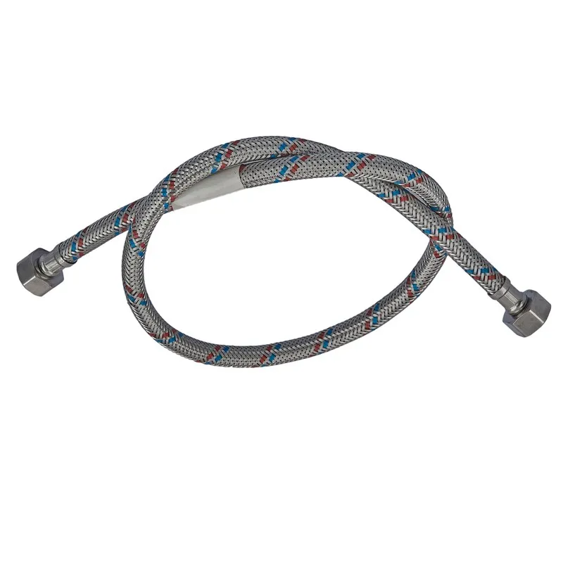 Гнучкий шланг для підключення води Гайка 1/2'' - Гайка 1/2'' (80 см) Нержавійка