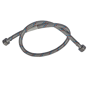 Гнучкий шланг для підключення води Гайка 1/2 - Гайка 1/2 (200 см) Нержавійка, фото 2