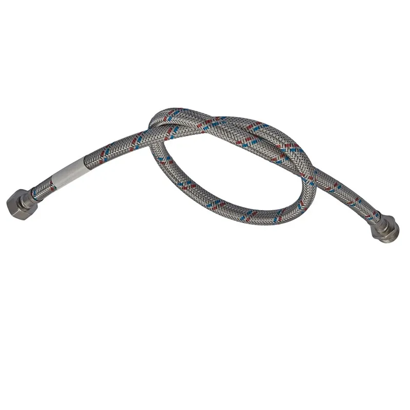 Гнучкий шланг для підключення води Гайка 1/2'' - Штуцер 1/2'' (40 см) Нержавійка