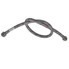 Гнучкий шланг для підключення води Гайка 1/2'' - Штуцер 1/2'' (40 см) Нержавійка