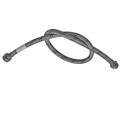 Гнучкий шланг для підключення води Гайка 1/2'' - Штуцер 1/2'' (180 см) Нержавійка