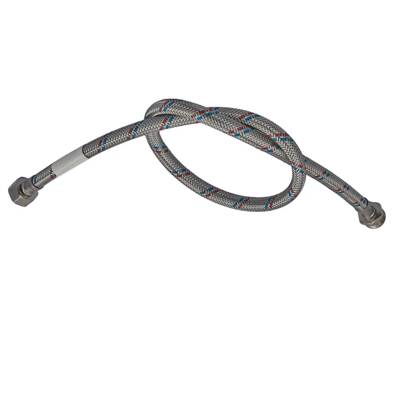 Гнучкий шланг для підключення води Гайка 1/2'' - Штуцер 1/2'' (200 см) Нержавійка