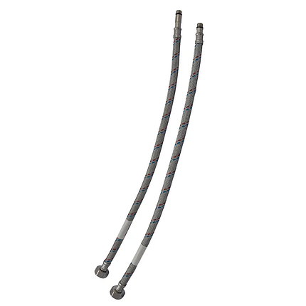 Гнучкі шланги для змішувача Гайка 1/2'' - Штуцер M10 (100 см) 2 шт Нержавійка, фото 1