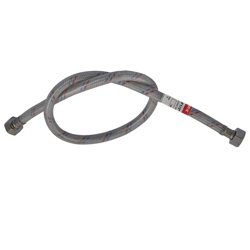 Гнучкий шланг для підключення води Гайка 1/2'' - Гайка 1/2'' (150 см) (силіконова оболонка) Чехія