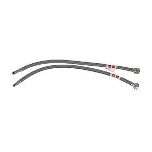 Гнучкий шланг для підключення води Чехія Гайка-Гайка 1/2"-50 см (нейлонова оплетка), фото 3