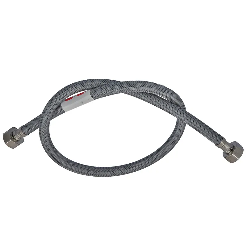 Гнучкий шланг для підключення води Чехія Гайка-Гайка 1/2"-80 см (нейлонова оплетка)