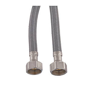 Гнучка підводка для змішувача Чехія Гайка 1/2"xM10-50 см (нейлонова оплетка) (пара), фото 3