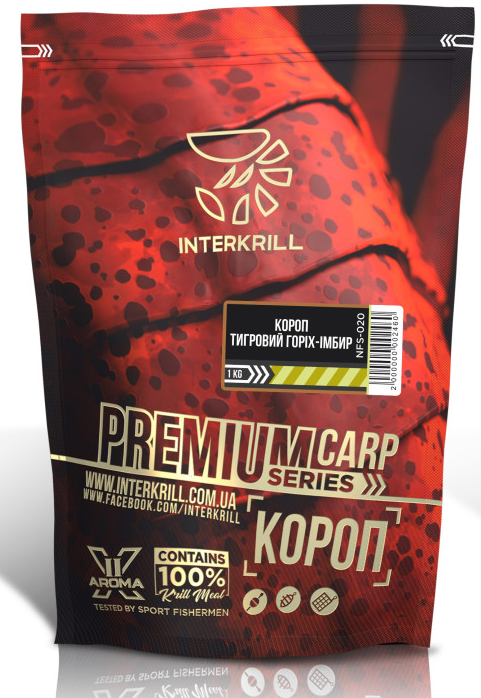 Принада INTERKRILL Преміум Короп-Тигровий горіх-Імбир 1кг, фото 1