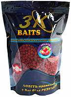 Пеллетс 6мм Полуниця, 3KBaits Strawberry 0,8 кг