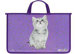 Папка портфель А4 з ручками "Кошеня" MX30001-04 MAXI