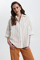 Біла сорочка в смужку жіноча Hammerle, розмір XL