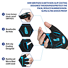 Пкрівчатки велосипедні MOREOK із силіконовими подушечками, сірий колір, розмір L без пальців, фото 2