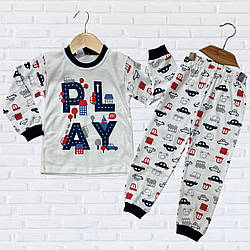 Дитяча піжама для хлопчика виробництва Туреччина Розміри: 4,5,6 років (38222-1)