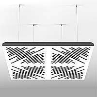 Акустична підвісна звукопоглинаюча панель Ecosound Ecowave 500х500мм 50мм Колір білий