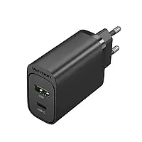 Зарядний пристрій Vention USB Type C, USB A + QC4.0 (18-20W) Black (FBIB0-EU)