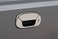 Накладка на задню ручку (нерж.) OmsaLine - Італійська нержавійка для Fiat Doblo I 2001-2005 рр