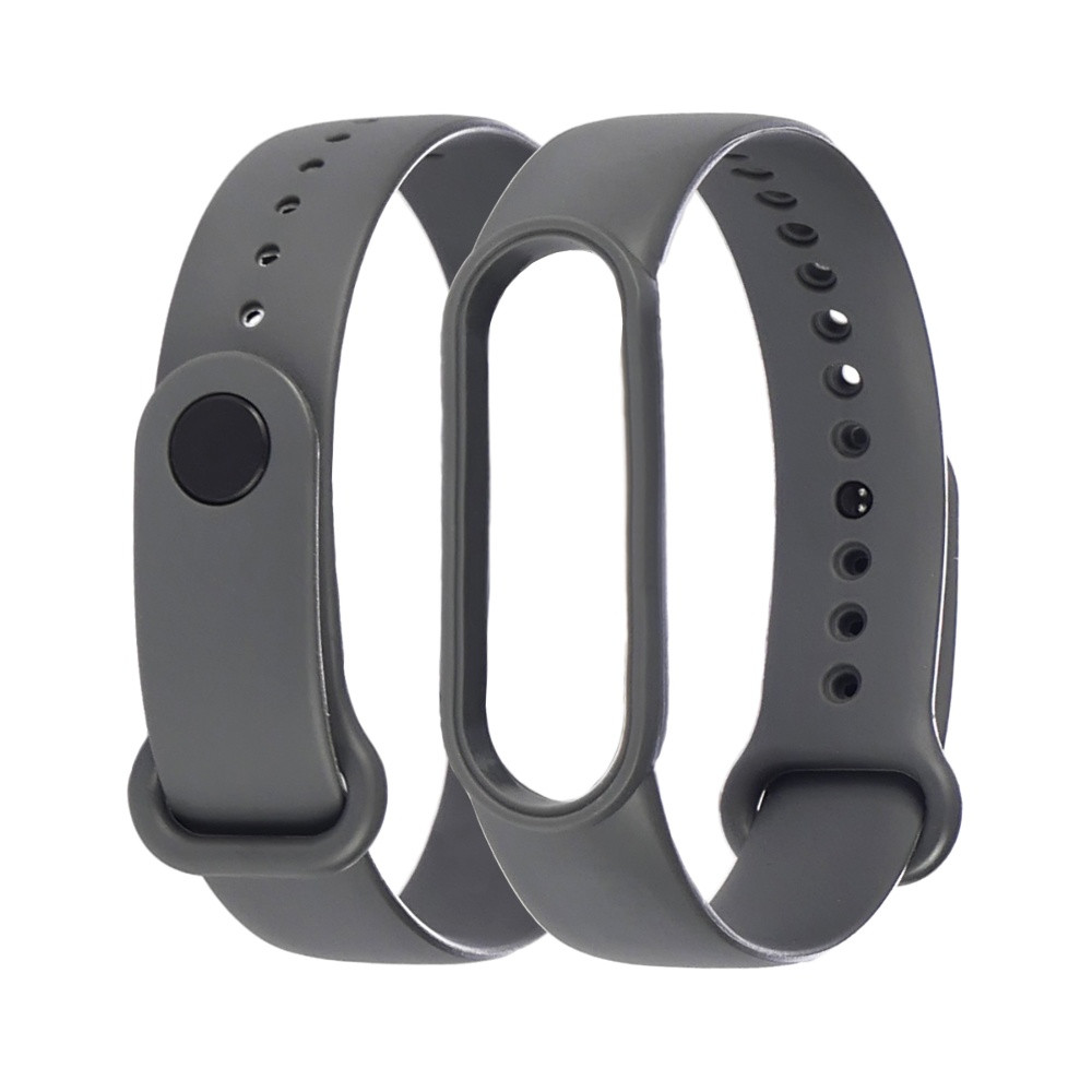 Ремінець для Xiaomi Mi Band 5/6 силіконовий, браслет для фітнес-трекера, Dark Grey