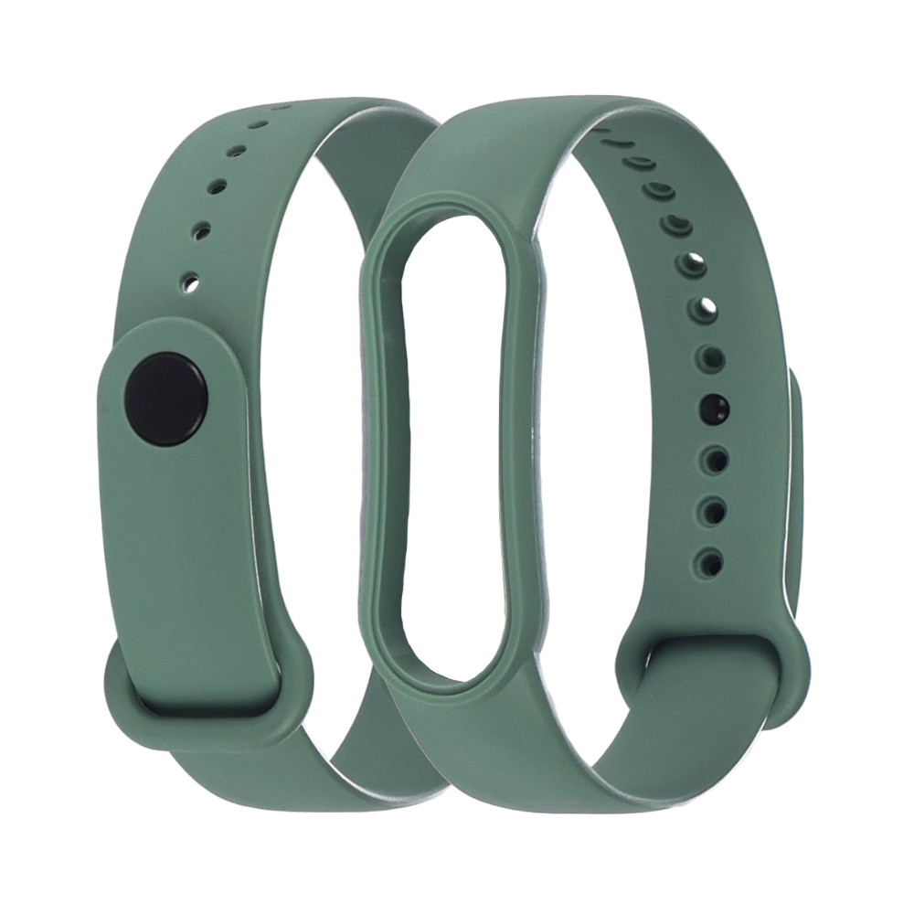Ремінець для Xiaomi Mi Band 5/6 силіконовий, браслет для фітнес-трекера, Dark Green