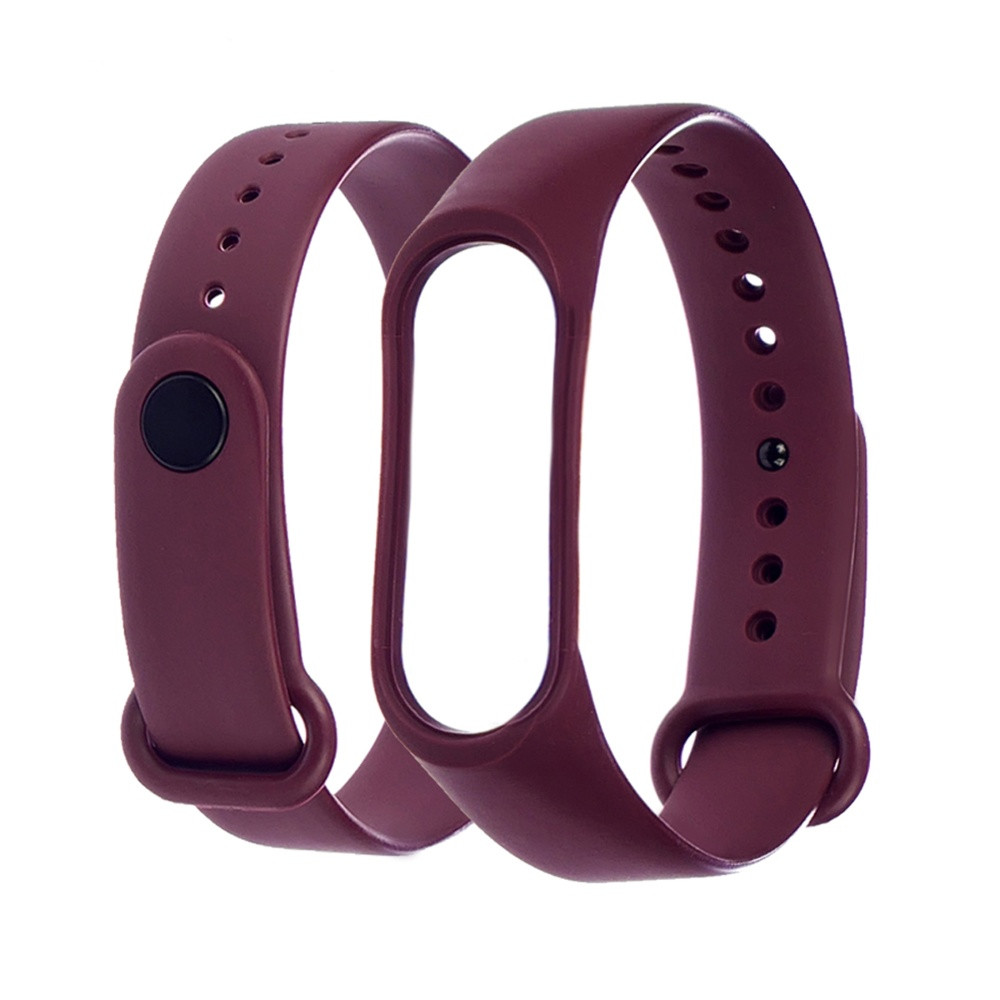 Ремінець для Xiaomi Mi Band 5/6 силіконовий, браслет для фітнес-трекера, Burgundy