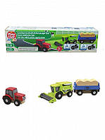 Набір "Комбайн і трактор з причепом" PlayTive