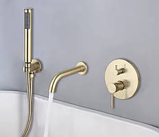 Змішувач для ванни прихованого монтажу FUTURA 867IHM Матове золото