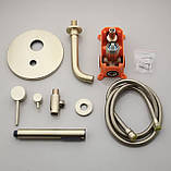 Змішувач для ванни прихованого монтажу FUTURA  867IHM Матове золото, фото 8